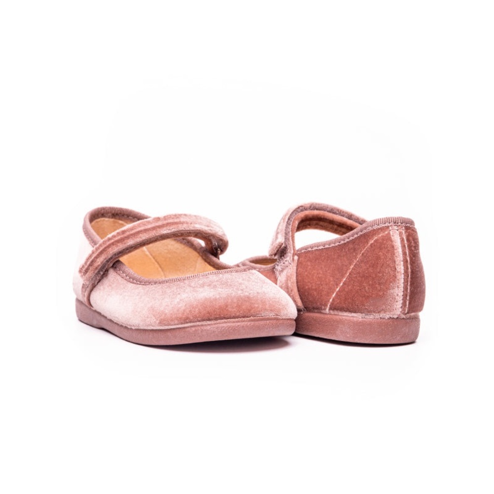 Childrenchic Cassie Rose Velvet Mary Jane Shoes